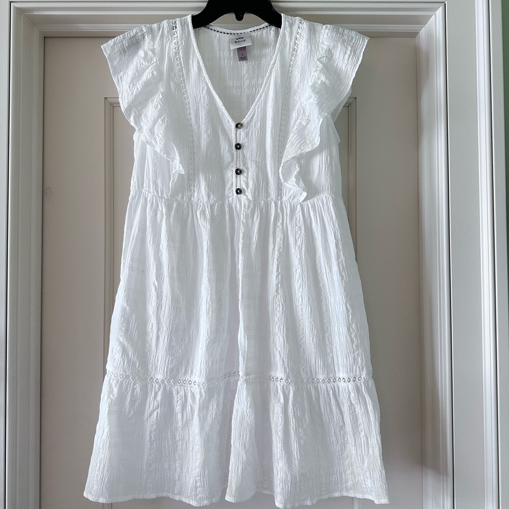 Knox Rose White Ruffled Mini Dress